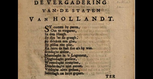 De vergadering van de staten van Hollandt (1724) uit: 2e vervolg vd Nederduitse Latynse keurdigten